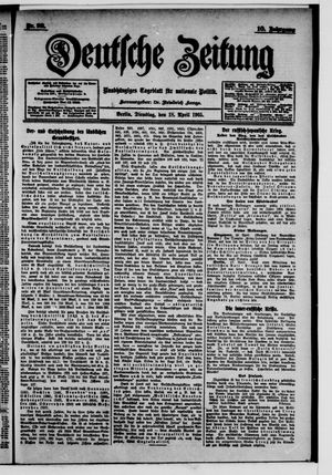 Deutsche Zeitung vom 18.04.1905