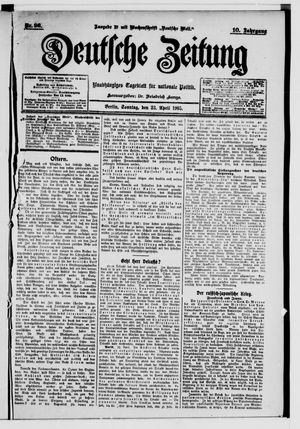 Deutsche Zeitung vom 23.04.1905