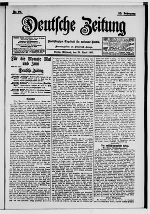 Deutsche Zeitung vom 26.04.1905