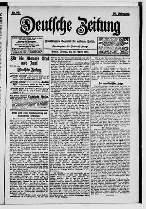 Deutsche Zeitung vom 28.04.1905