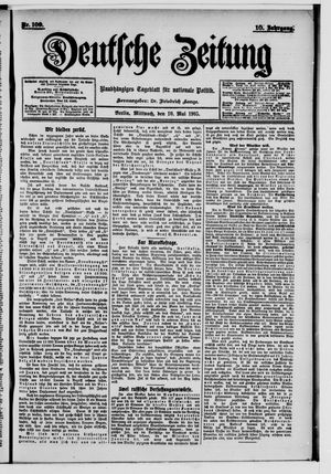 Deutsche Zeitung vom 10.05.1905