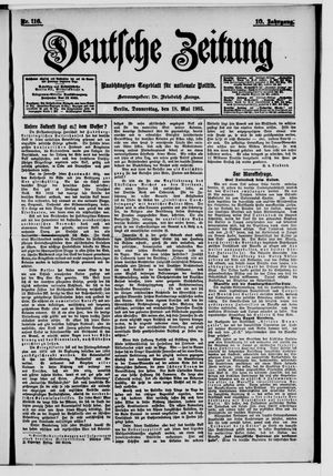 Deutsche Zeitung vom 18.05.1905