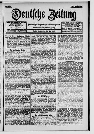 Deutsche Zeitung vom 19.05.1905