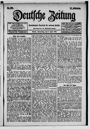 Deutsche Zeitung vom 08.06.1905