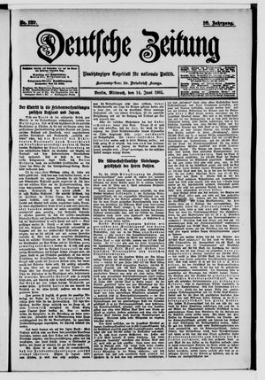 Deutsche Zeitung vom 14.06.1905
