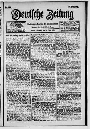 Deutsche Zeitung vom 20.06.1905