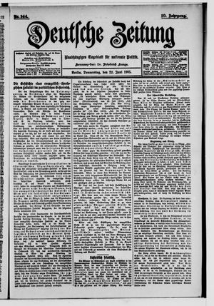 Deutsche Zeitung vom 22.06.1905