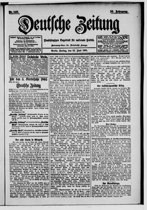 Deutsche Zeitung vom 23.06.1905