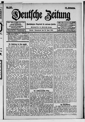 Deutsche Zeitung on Jun 24, 1905