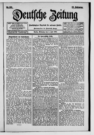 Deutsche Zeitung vom 05.07.1905