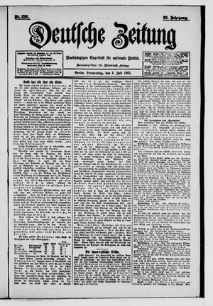 Deutsche Zeitung vom 06.07.1905