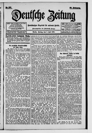 Deutsche Zeitung vom 07.07.1905