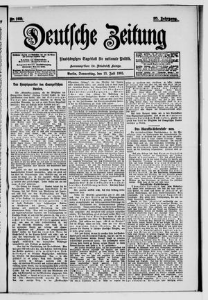 Deutsche Zeitung vom 13.07.1905