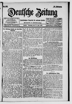 Deutsche Zeitung vom 18.07.1905