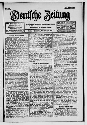 Deutsche Zeitung vom 20.07.1905