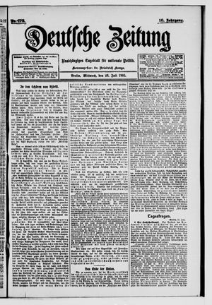 Deutsche Zeitung vom 26.07.1905