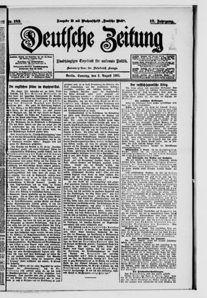 Deutsche Zeitung vom 06.08.1905
