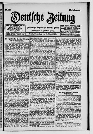 Deutsche Zeitung on Aug 10, 1905
