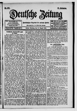 Deutsche Zeitung on Aug 15, 1905