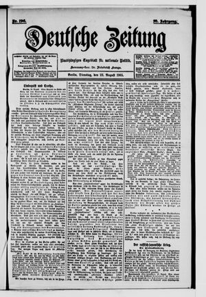 Deutsche Zeitung vom 22.08.1905