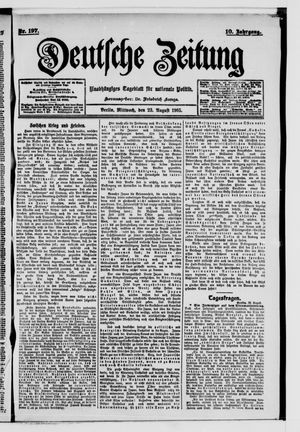 Deutsche Zeitung vom 23.08.1905