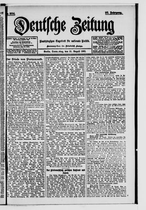 Deutsche Zeitung vom 31.08.1905