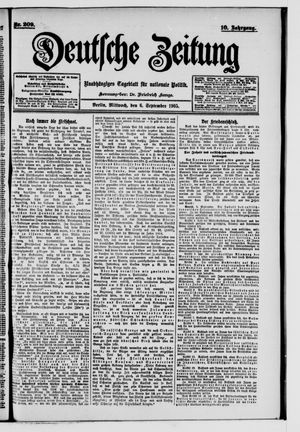 Deutsche Zeitung vom 06.09.1905