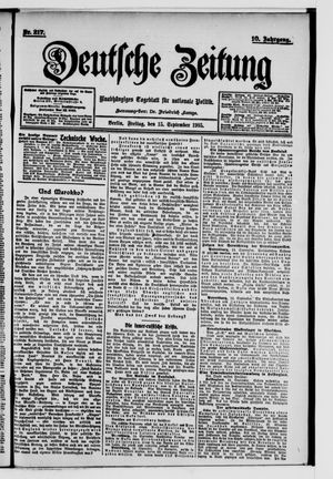 Deutsche Zeitung vom 15.09.1905