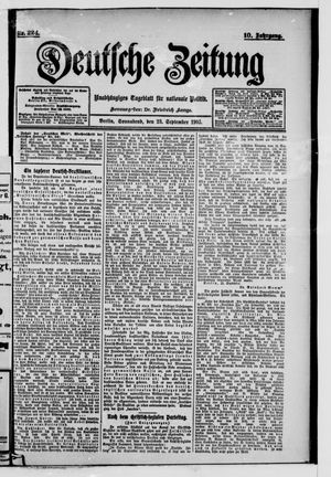 Deutsche Zeitung vom 23.09.1905