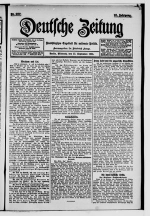 Deutsche Zeitung vom 27.09.1905