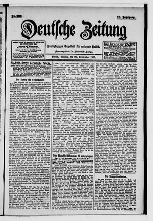 Deutsche Zeitung vom 29.09.1905