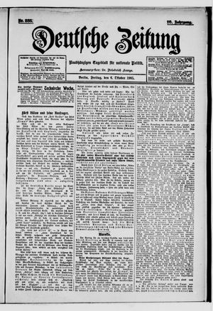 Deutsche Zeitung vom 06.10.1905