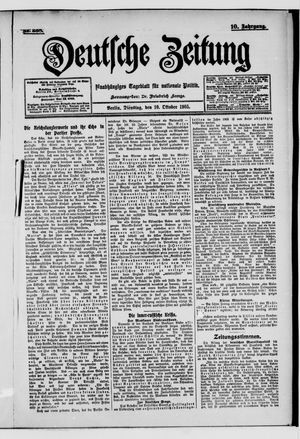 Deutsche Zeitung vom 10.10.1905
