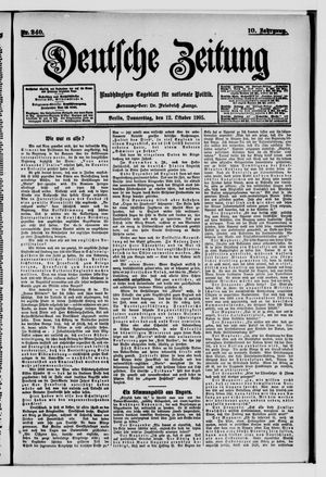 Deutsche Zeitung vom 12.10.1905