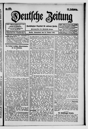 Deutsche Zeitung on Oct 14, 1905