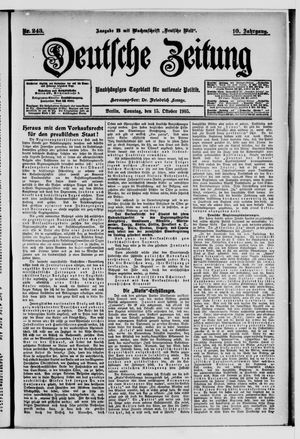 Deutsche Zeitung on Oct 15, 1905