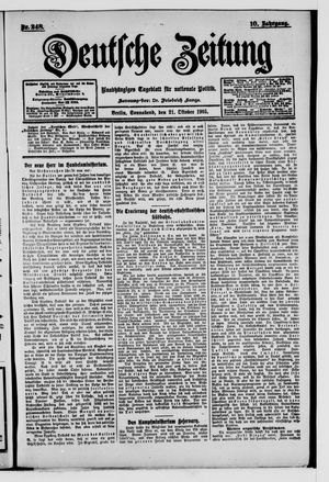 Deutsche Zeitung vom 21.10.1905