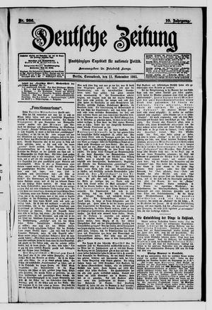 Deutsche Zeitung vom 11.11.1905