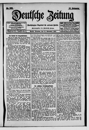 Deutsche Zeitung on Nov 14, 1905