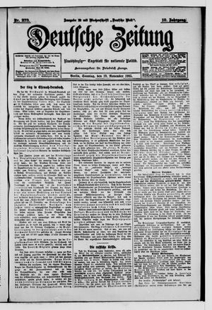 Deutsche Zeitung vom 19.11.1905
