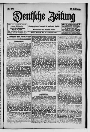 Deutsche Zeitung on Nov 22, 1905
