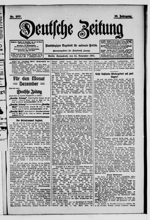 Deutsche Zeitung vom 25.11.1905