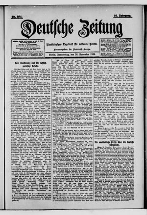 Deutsche Zeitung on Nov 30, 1905