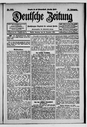 Deutsche Zeitung vom 24.12.1905
