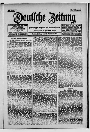 Deutsche Zeitung on Dec 29, 1905