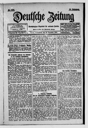 Deutsche Zeitung vom 30.12.1905