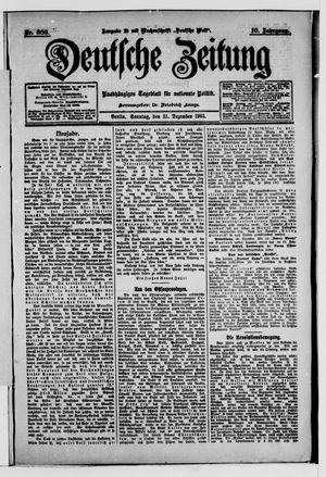 Deutsche Zeitung vom 31.12.1905