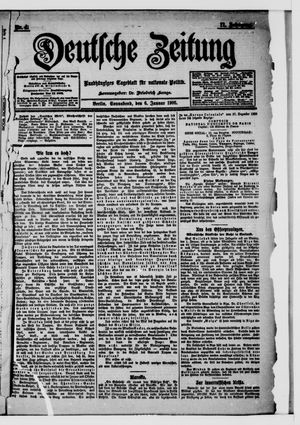 Deutsche Zeitung vom 06.01.1906