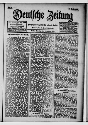 Deutsche Zeitung vom 09.01.1906