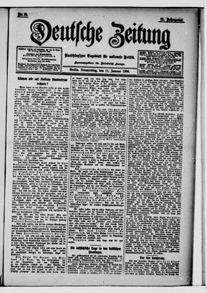 Deutsche Zeitung on Jan 11, 1906